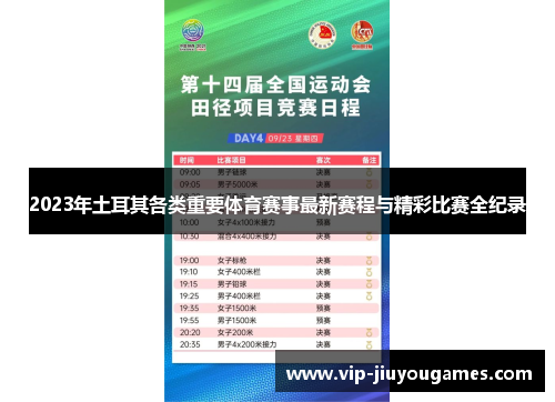2023年土耳其各类重要体育赛事最新赛程与精彩比赛全纪录 2023年土耳其各类重要体育赛事最新赛程与精彩比赛全纪录